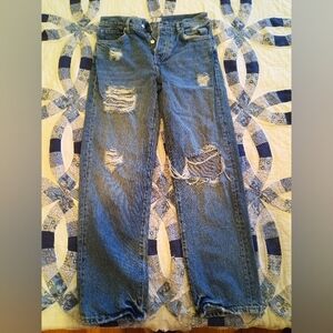 We The Free Ripped Jeans Medium Wash Size 27